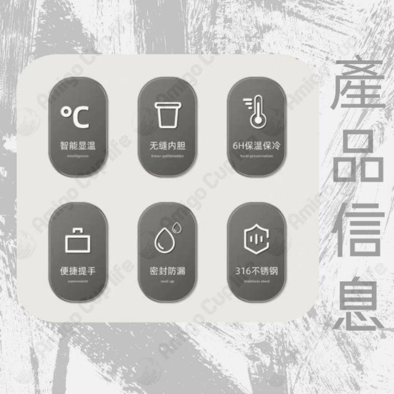 【台灣秒發】義大利Ai怪獸 智能 316不鏽鋼保溫杯 雙飲保溫杯 吸管保溫杯  辦公室保溫杯  316保溫杯 獨創保溫杯-細節圖7