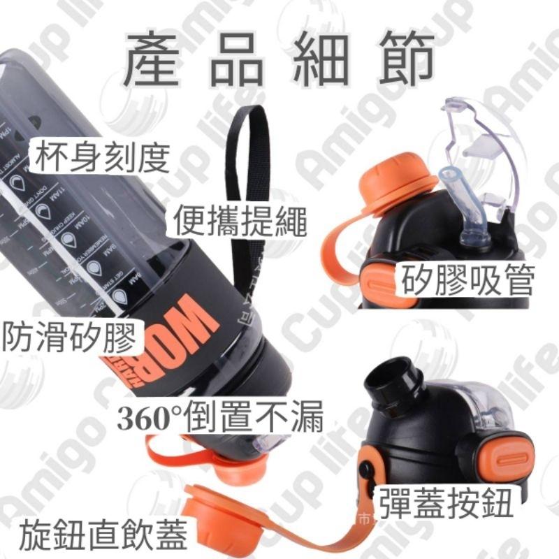 【台灣秒發】兩用運動水杯 大容量吸管杯 雙飲式水壺 直飲吸管杯 手搖杯 運動水壺  學生水杯 健身水杯 隨手杯 韓系水杯-細節圖2