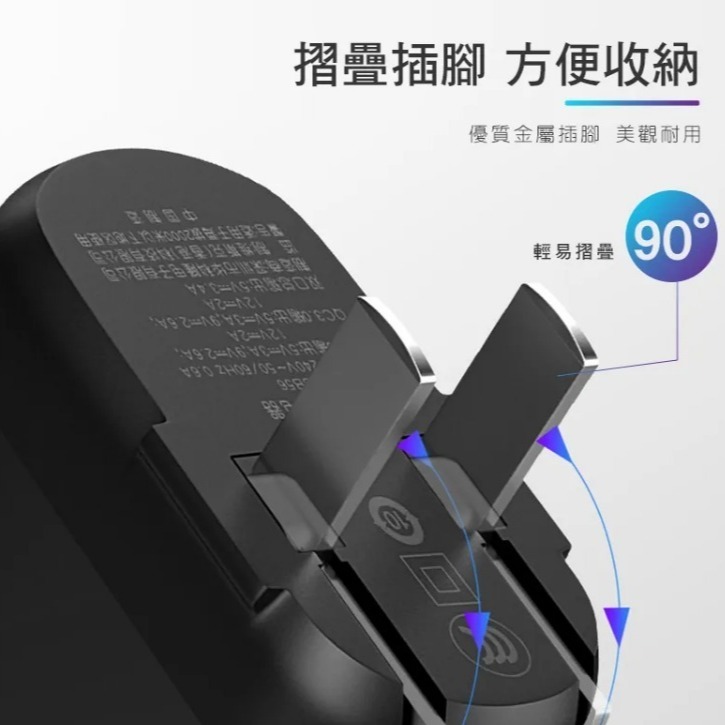 VISSKO雙口充電頭18W快充國際電壓 旅行充電 出國充電頭雙支援PD充電QC快充液晶顯示TYPECTC充電USB充電-細節圖9