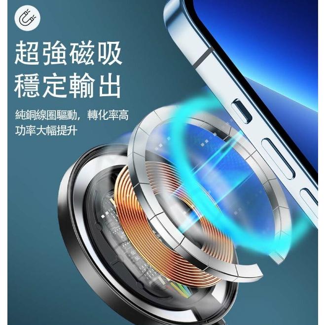 WiWU 15w充電盤 iphone充電盤 安卓充電盤 15W智透系列磁吸無線充 TJ-細節圖2