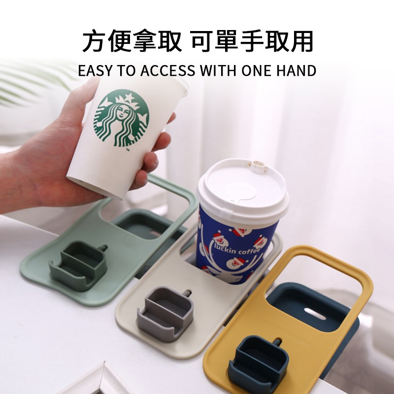 桌邊水杯置物架 多色多功能桌邊杯架 可放手機充電麻將桌必備 夾式杯架 夾子杯架 桌子杯架 桌面杯架-細節圖2
