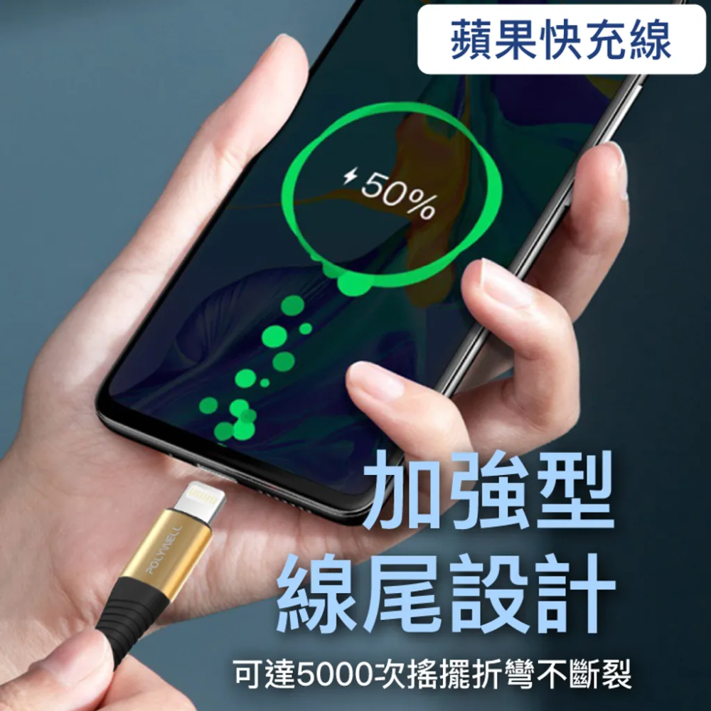 POLYWELL 超值充電組合 20W 30WPD雙孔快充頭/1M.2M快充線/硬殼收納包 適合iPhone系列-細節圖10