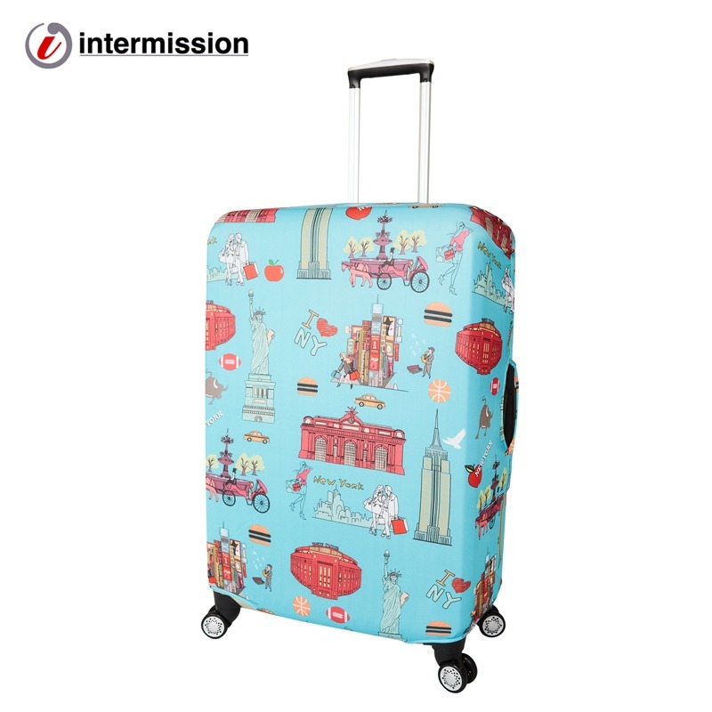【箱衣WAY-免運】【Intermission】LCS350紐約 日版彈力拉桿箱保護套 行李箱套旅行箱防塵罩 防塵套-規格圖9