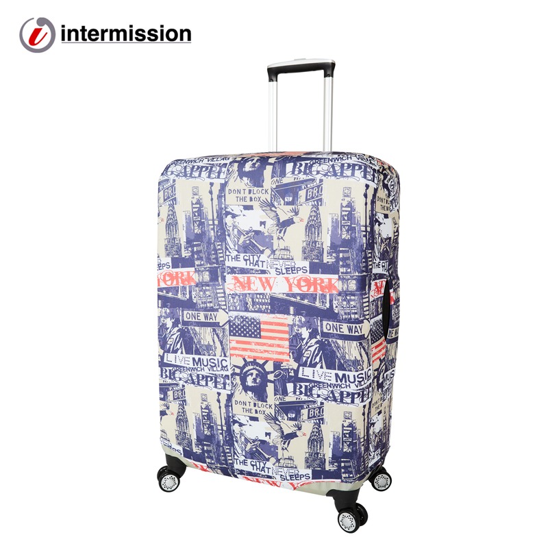 【箱衣WAY-免運】【Intermission】LCS390紐約噴繪 日版彈力拉桿箱保護套 行李箱套旅行箱防塵罩-規格圖10