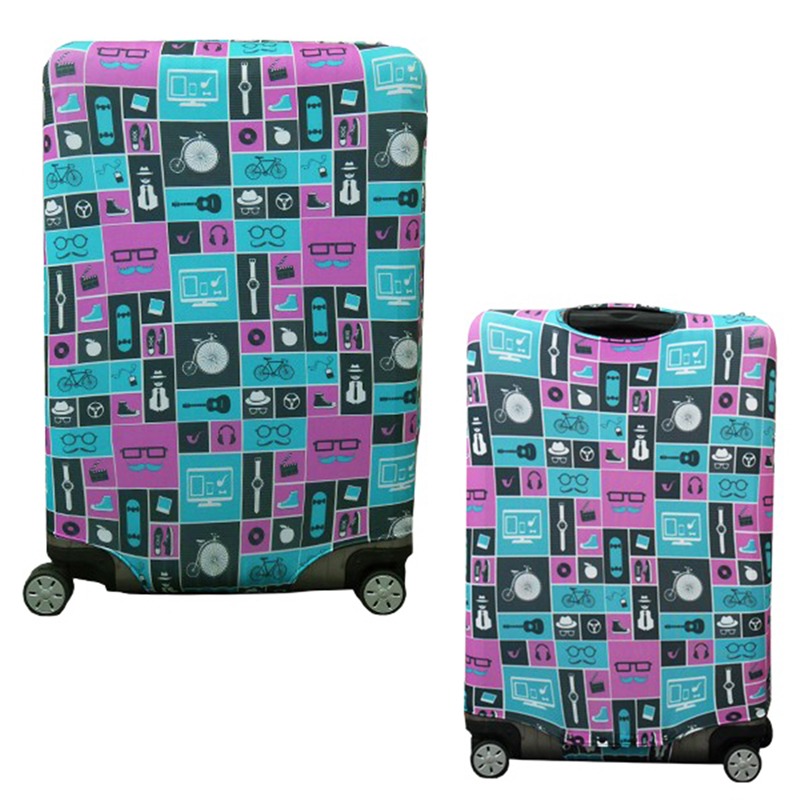 【箱衣WAY-免運】【Intermission】LCS396潮流 L號26-29吋日版彈力拉桿箱保護套 行李箱套-細節圖9