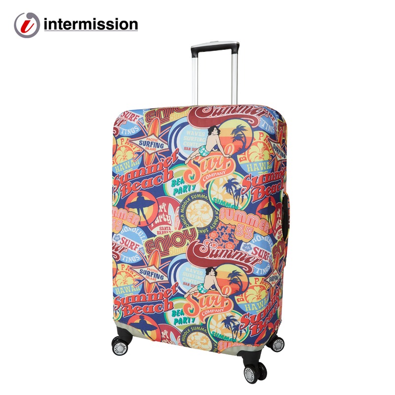 【箱衣WAY-免運】【Intermission】LCS460夏日海灘 日版彈力拉桿箱保護套 行李箱套 旅行箱防塵罩-規格圖10
