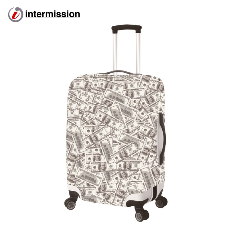 【箱衣WAY-免運】【Intermission】LCS211美元 M號 日版彈力拉桿箱保護套 行李箱套旅行箱防塵套-規格圖10