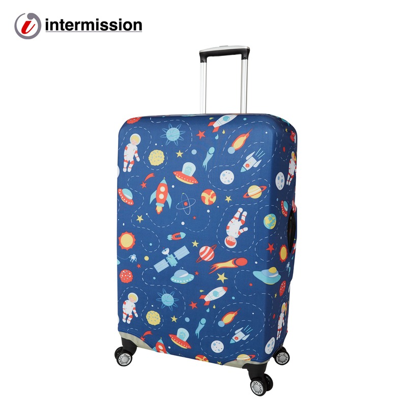 【箱衣WAY-免運】【Intermission】LCS457太空探險 日版彈力拉桿箱保護套 行李箱套旅行箱防塵罩登機箱-規格圖10