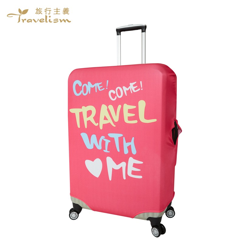 【箱衣WAY-免運】[Travelism-個性系列] 愛之旅 L號26-29吋 行李箱套旅行箱登機箱防塵套創意箱套-規格圖10