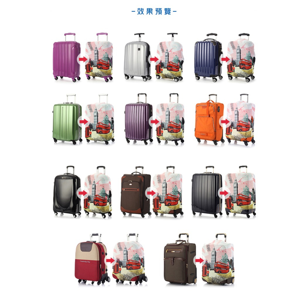 【箱衣WAY-免運】[Travelism-童趣系列] 海底奇兵 L號 S號 行李箱套旅行箱登機箱防塵套創意箱套-細節圖5