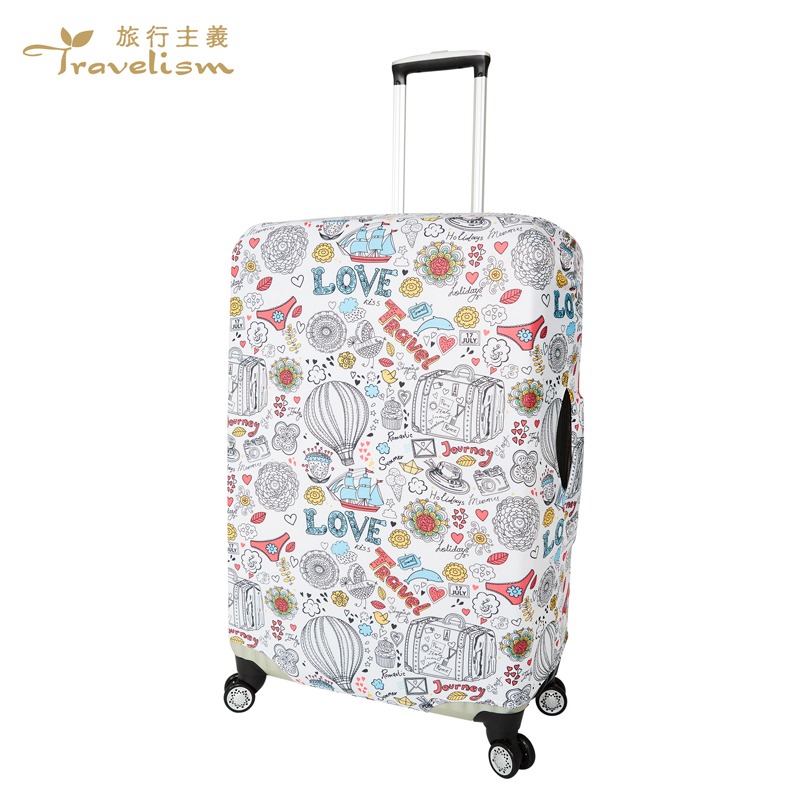 【箱衣WAY-免運】[Travelism-童趣系列] 熱氣球 行李箱套旅行箱登機箱防塵套創意箱套-規格圖10
