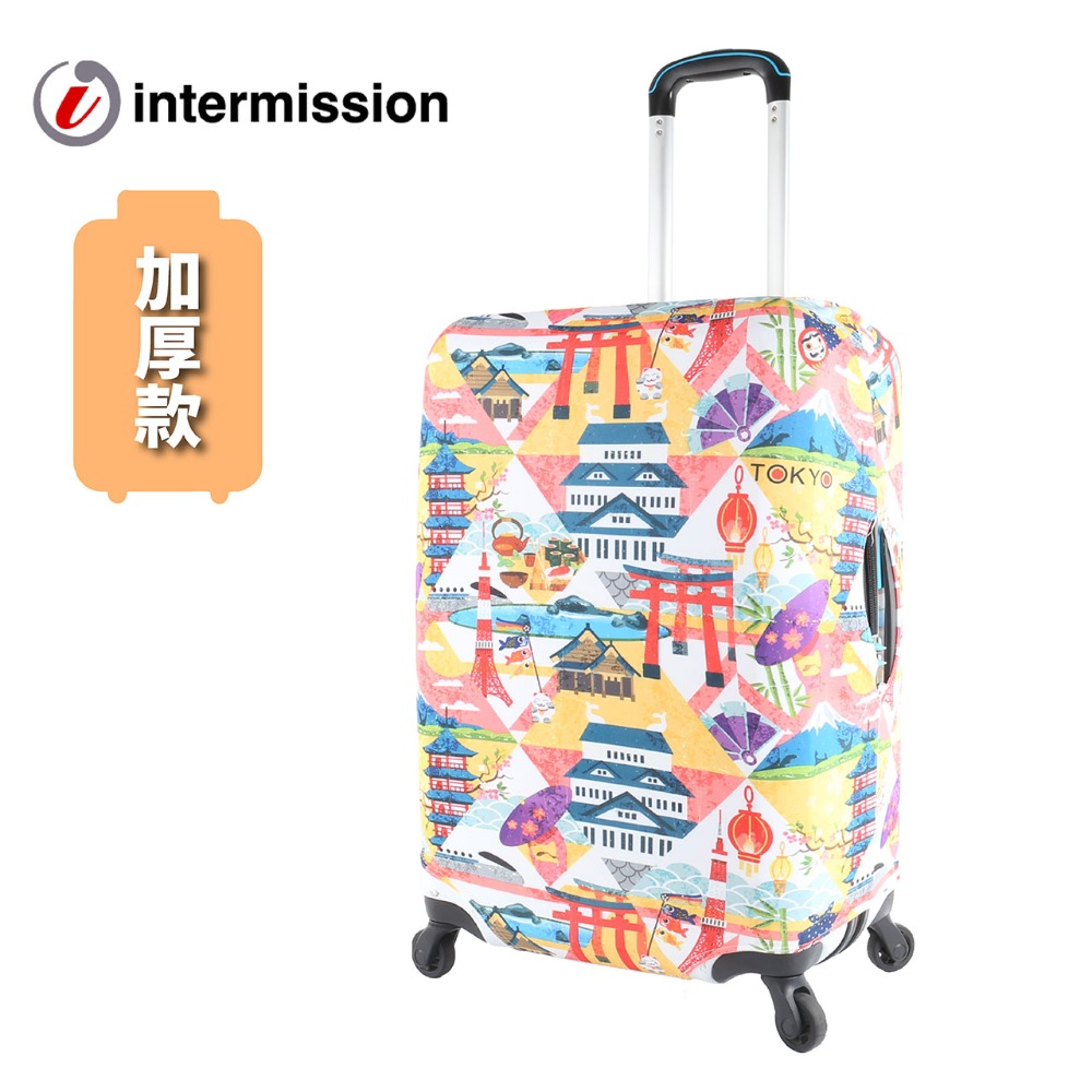 【箱衣WAY-免運】加厚新款【Intermission】LCS507日本狂想 日版彈力拉桿箱保護套 行李箱套 旅行箱防塵-規格圖9