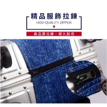 【箱衣WAY-免運】[加厚款] 小黑 22-28吋行李箱套旅行箱登機箱防塵套創意箱套-細節圖6