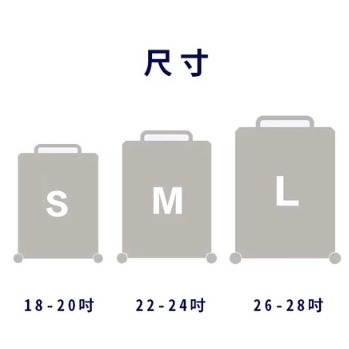 【箱衣WAY-免運】[加厚款] 小黑 22-28吋行李箱套旅行箱登機箱防塵套創意箱套-細節圖7