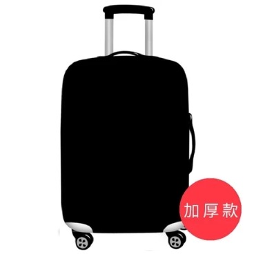 【箱衣WAY-免運】[加厚款] 小黑 22-28吋行李箱套旅行箱登機箱防塵套創意箱套-規格圖7