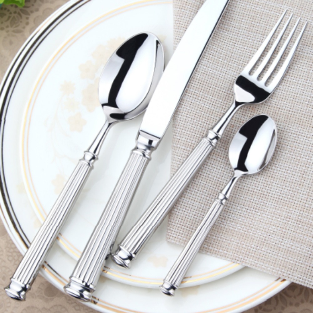 【德國Buderus】316不鏽鋼餐具4件禮盒組-羅馬假期-細節圖3