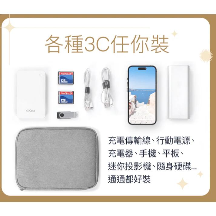 POLYWELL 3C大容量收納包 旅行收納袋 充電器充電線 無線耳機 一包搞定 適合出差 外出旅遊-細節圖4