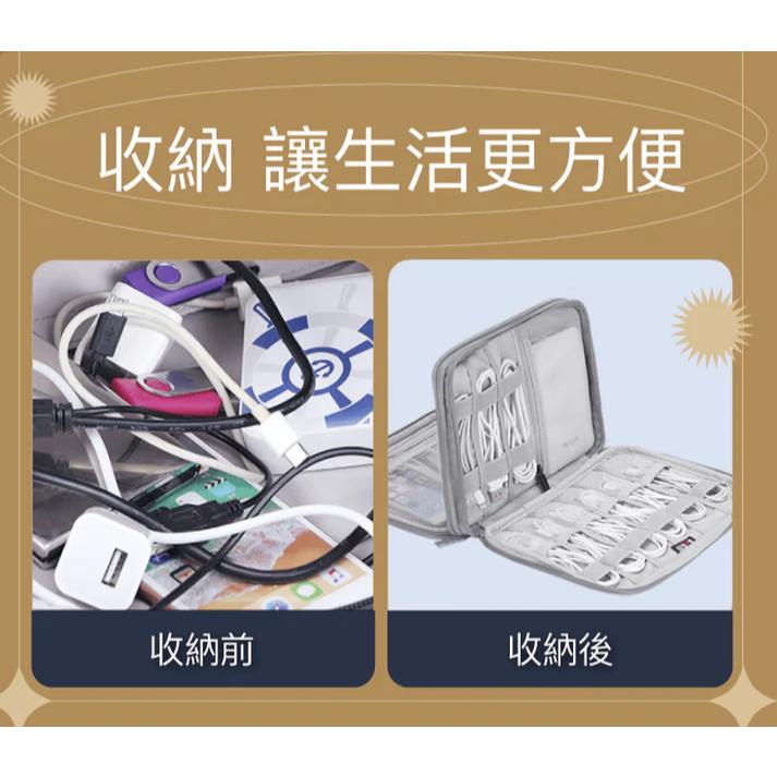 POLYWELL 3C大容量收納包 旅行收納袋 充電器充電線 無線耳機 一包搞定 適合出差 外出旅遊-細節圖5