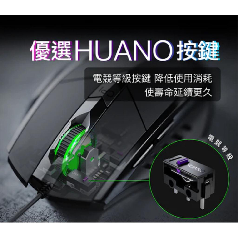 POLYWELL 無線電競滑鼠 2.4Ghz 6鍵滑鼠 USB充電 可調式光學CPI 省電自動休眠-細節圖7