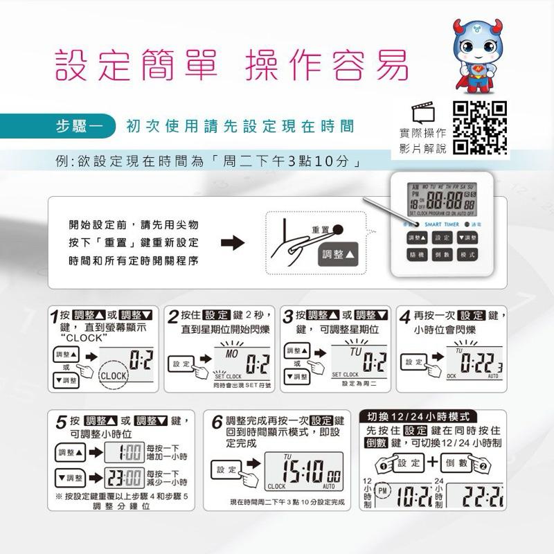 TM-2503 電子式定時器 電子式智能安全定時器 每週7天循環設定  15A 1650W-細節圖6