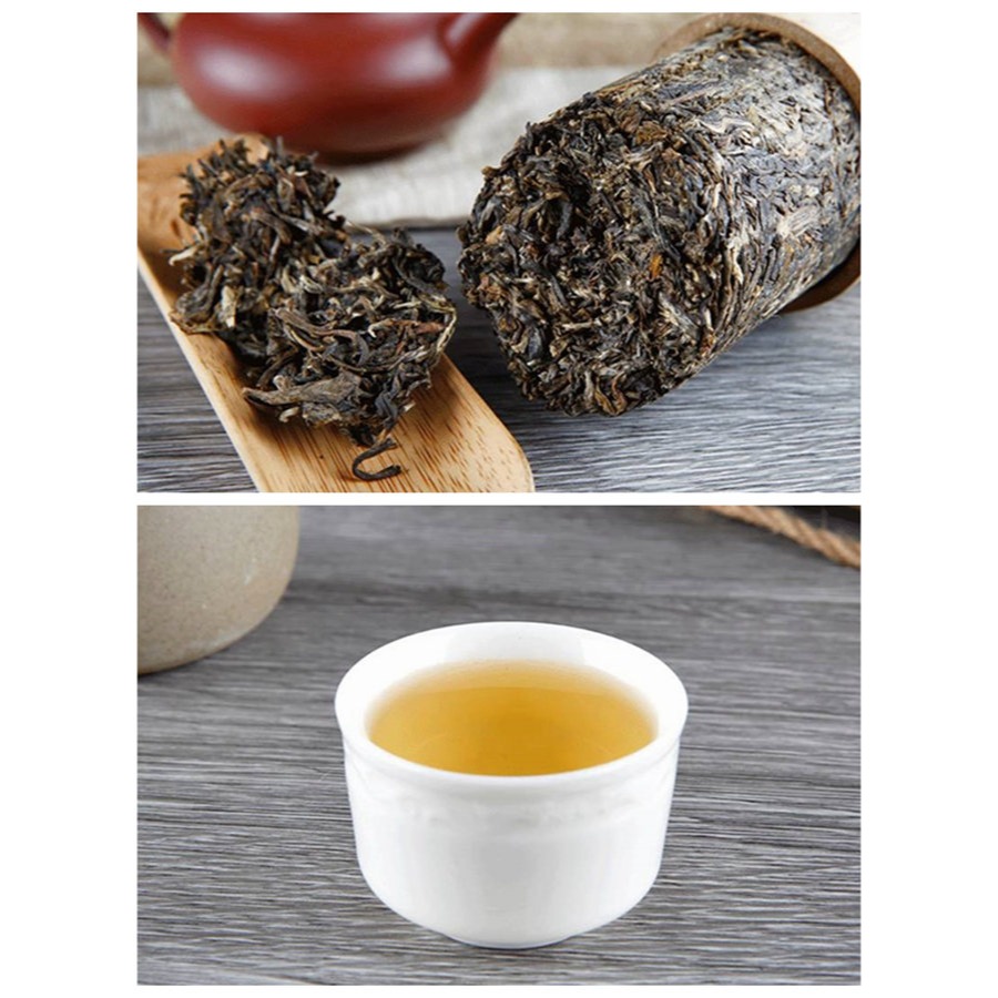 【藏茶閣】2017年雲南下關普洱茶 節節高 竹筒茶 市場稀少 勐庫高山古樹茶春料 適合收藏與贈禮 老樹茶-細節圖6