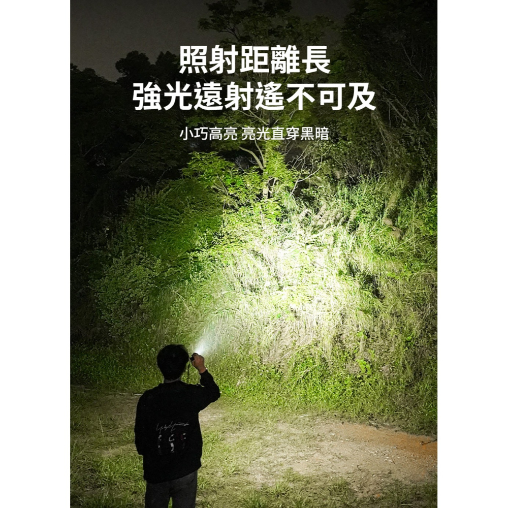微笑鯊【SD1026迷你強光多功能手電筒】防水 充電手電筒 磁吸手電筒  露營 登山 釣魚 戶外照明 多功能照明-細節圖3