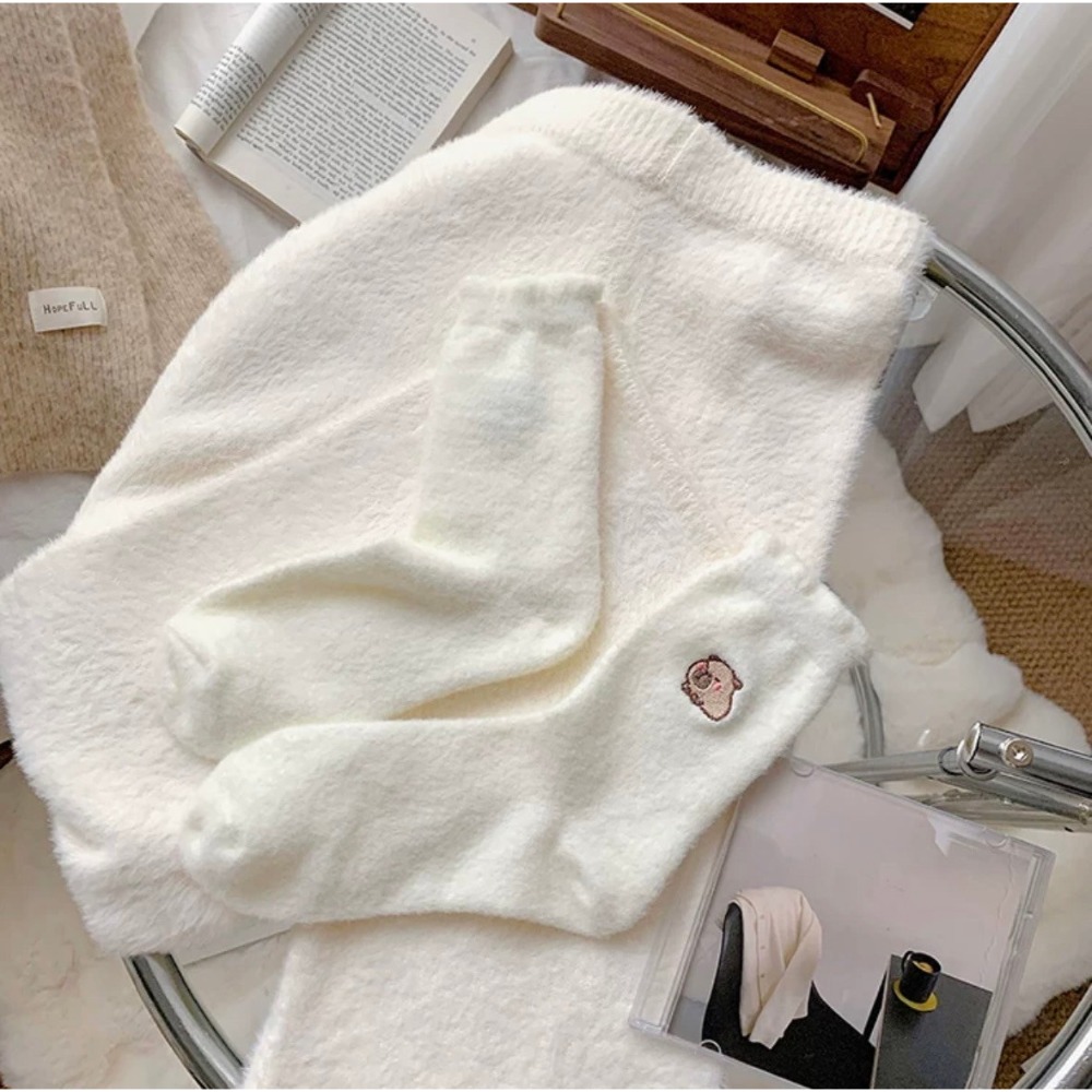 🏷️女款韓版卡比巴拉刺繡長襪-規格圖4