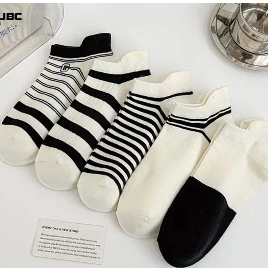 🏷️韓系女款條紋淺口襪-細節圖4