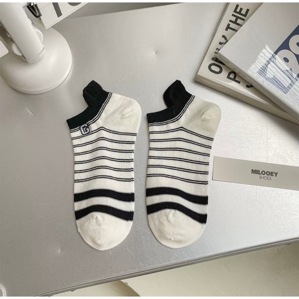 🏷️韓系女款條紋淺口襪-規格圖4