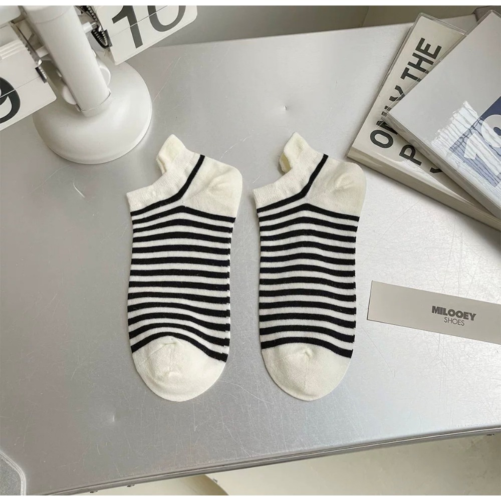 🏷️韓系女款條紋淺口襪-規格圖4