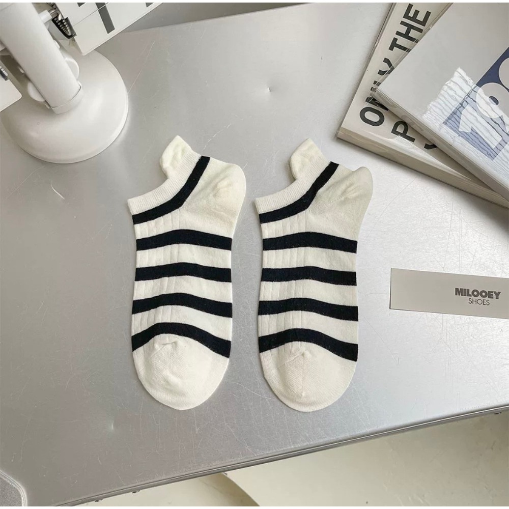 🏷️韓系女款條紋淺口襪-規格圖4