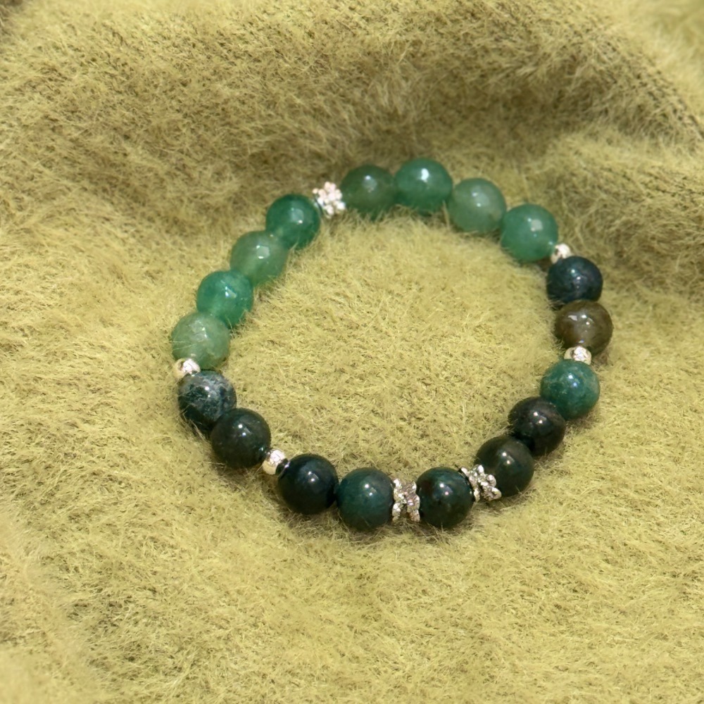 【XENA｜森語靜心手鍊】讓自然療癒你，讓心慢慢安靜（8mm｜手圍14–15cm）-細節圖3