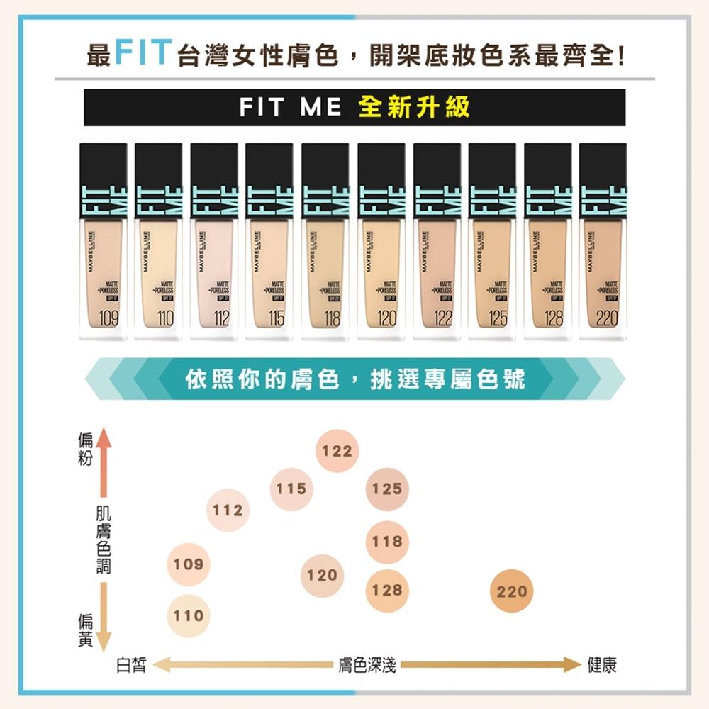 【🌟做一休三🌟】Maybelline 媚比琳 FIT me 反孔特霧粉底液-細節圖4