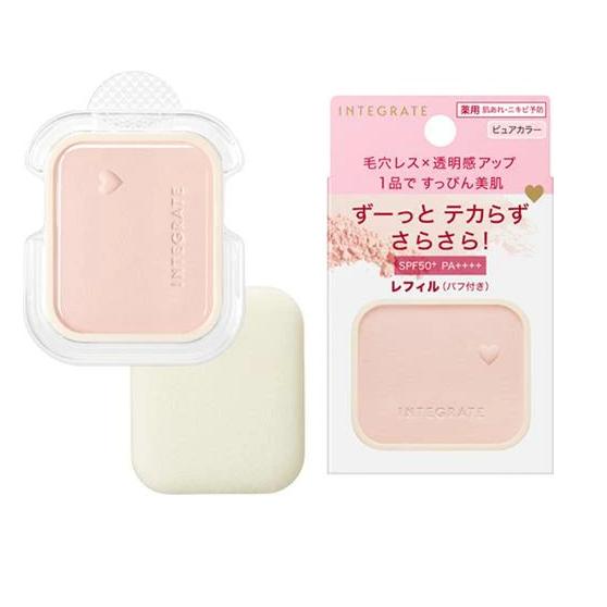 【🌟做一休三🌟】INTEGRATE 櫻特芮 粉芯+粉盒 光透素裸顏蜜粉餅EX-細節圖4