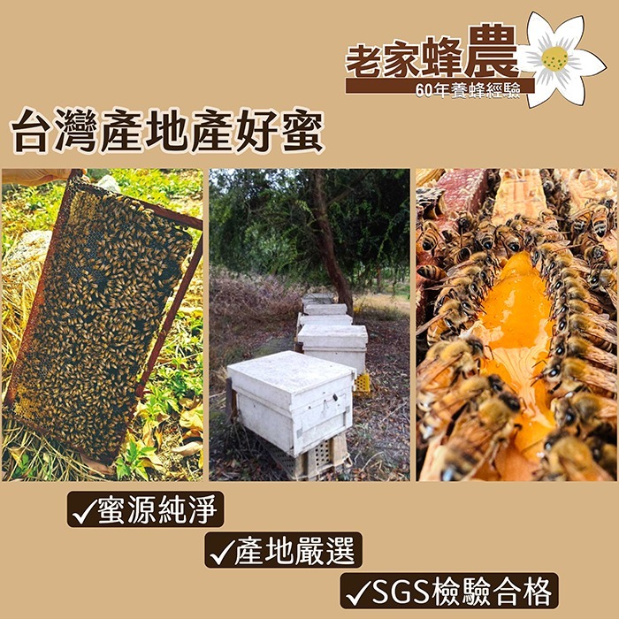 【老家蜂農養蜂場】100%原始天然的頂級生蜜 頂級百花生蜂蜜 頂級龍眼生蜂蜜 頂級荔枝生蜂蜜 小農熟成封蓋蜜-細節圖9