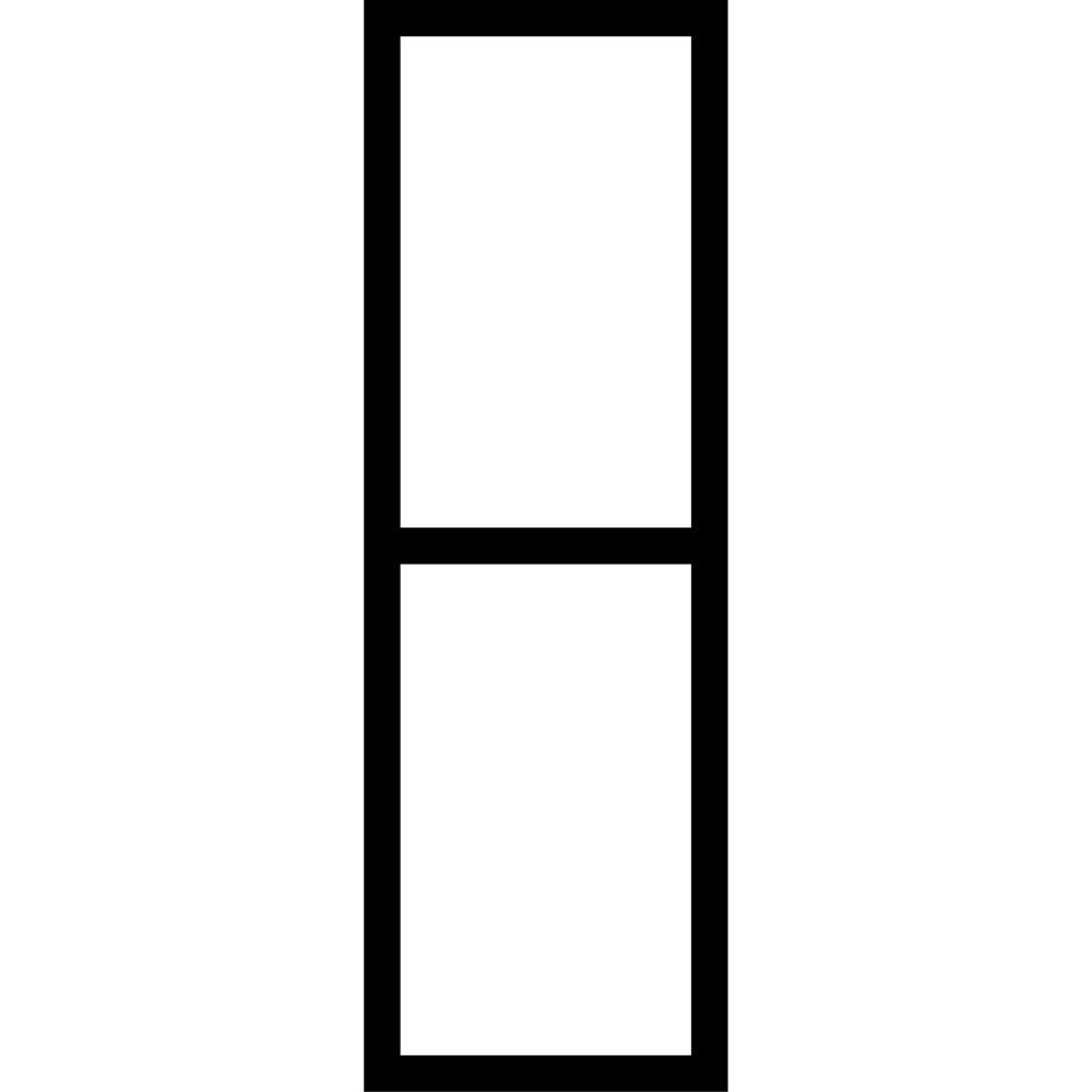 半透黑框書簽-二格