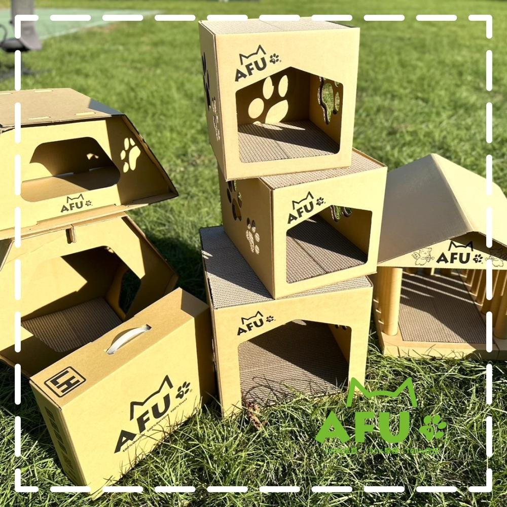 【AFU寵物世界】ACSP太空貓屋 貓屋 大型貓 肥貓 貓咪貓抓板 貓咪睡窩 寵物用品 貓咪狗狗 毛孩用品 貓咪用品-細節圖3