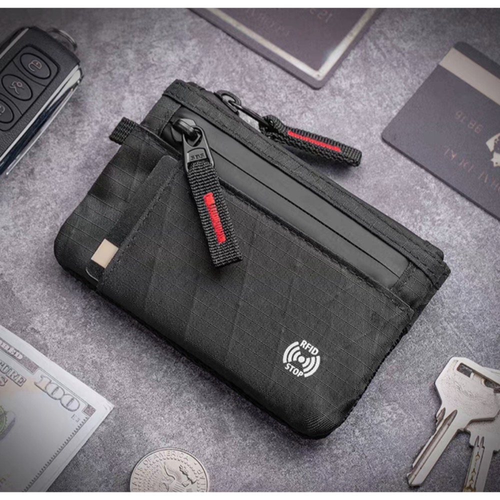 亞瑪遜防水零錢包，防盜包，名片夾，頸鍊包-規格圖1