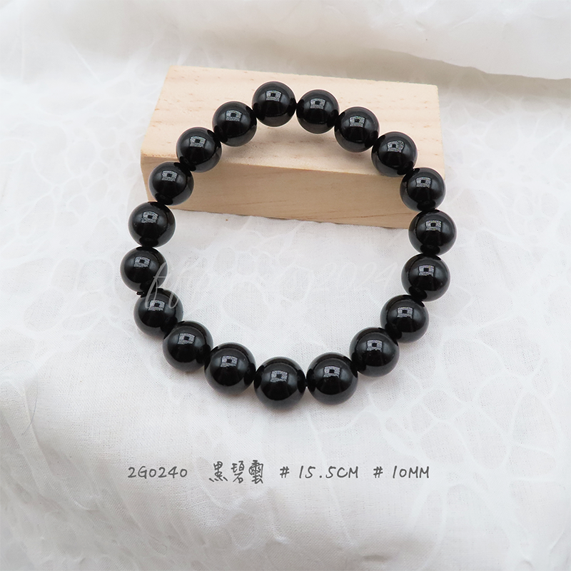 黑碧璽-10mm-15.5cm