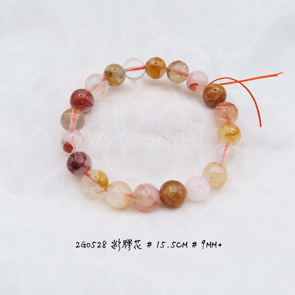 天然彩膠花手串｜招財旺運水晶｜能量手珠｜療癒系飾品｜開運手串｜送禮推薦｜肥肥公主水晶小舖-規格圖9
