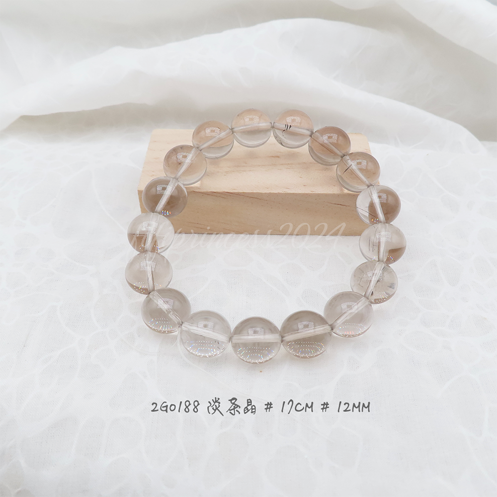 淡茶晶-12mm-17cm