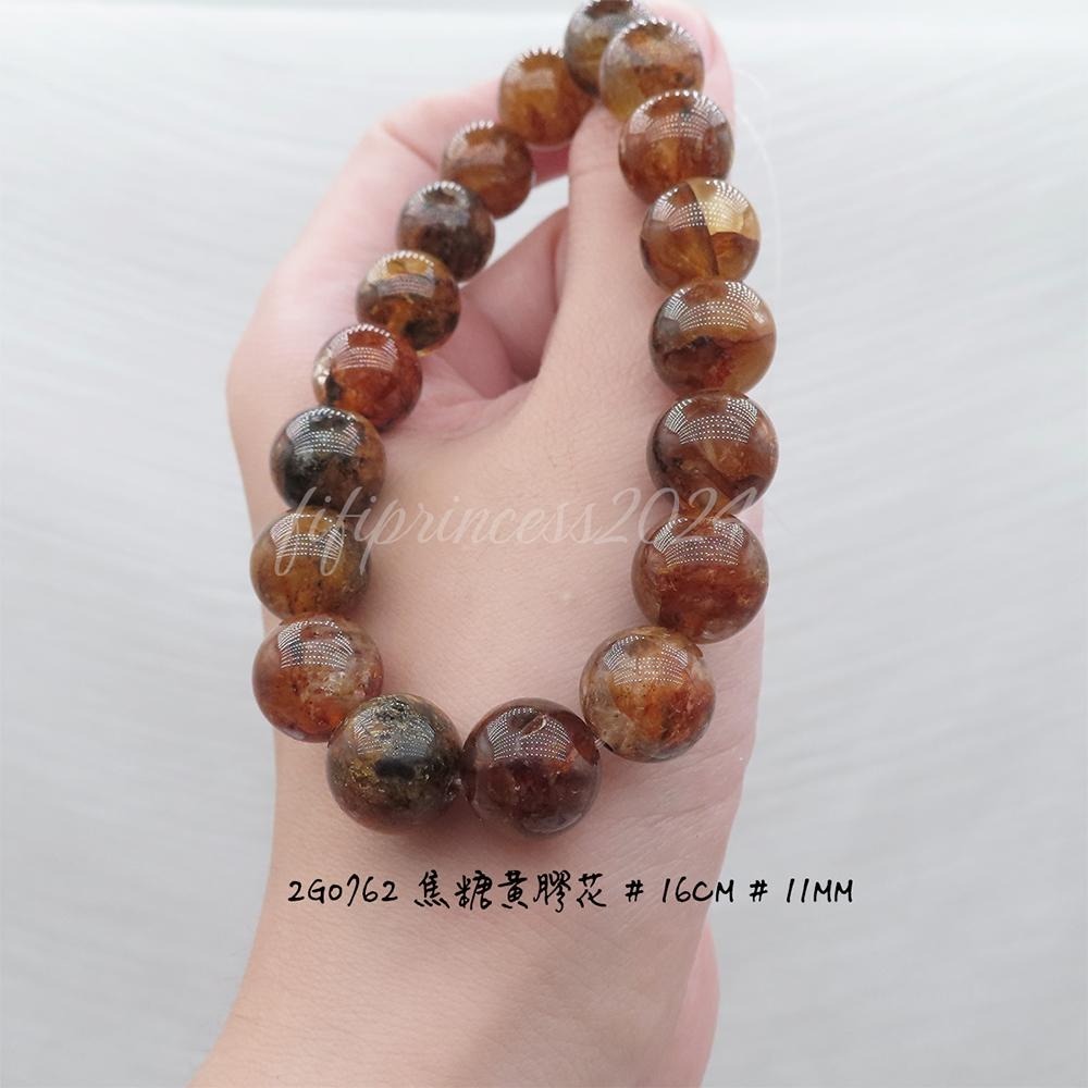 肥肥公主水晶小舖＊0923＊黃膠花手串＊-細節圖6