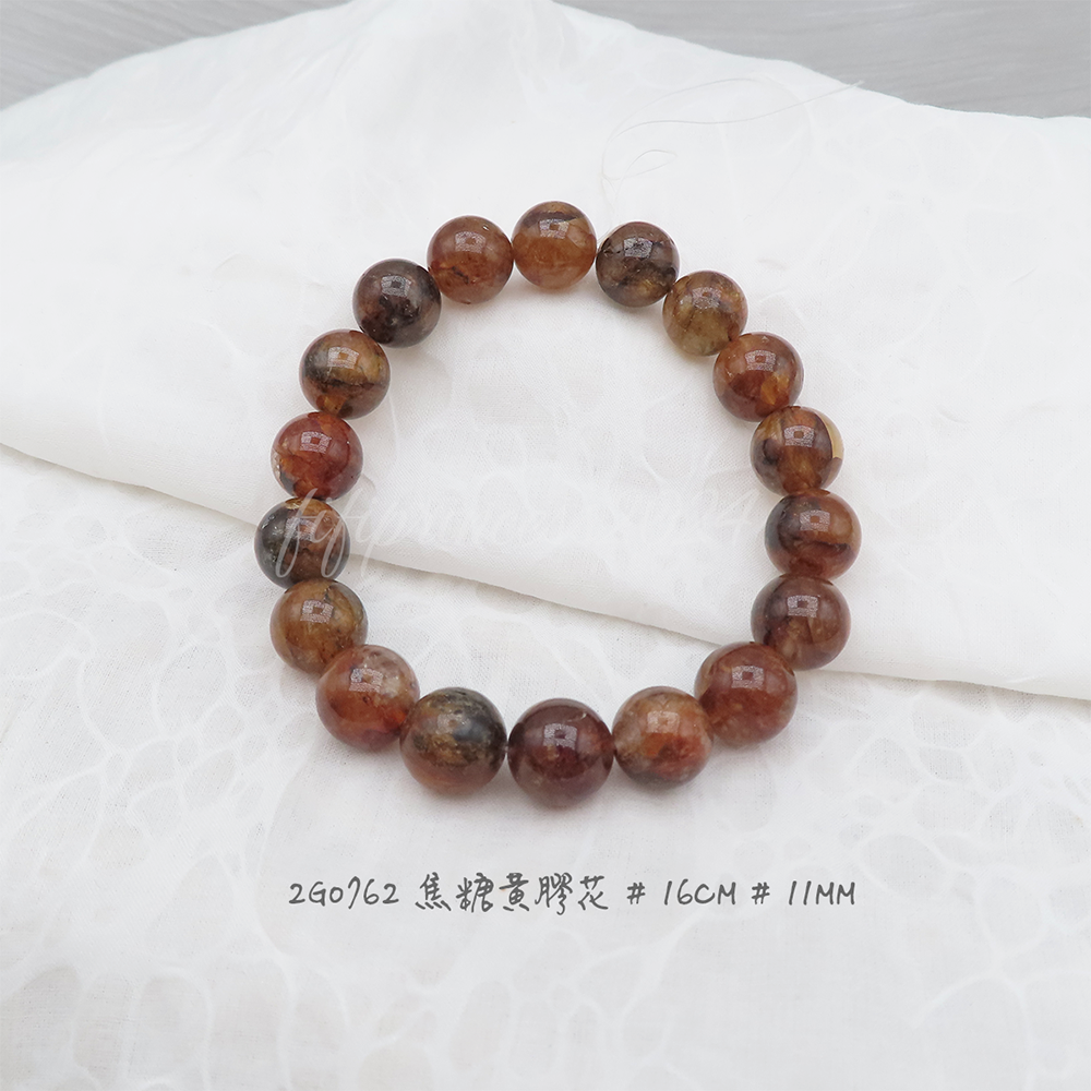 肥肥公主水晶小舖＊0923＊黃膠花手串＊-規格圖9