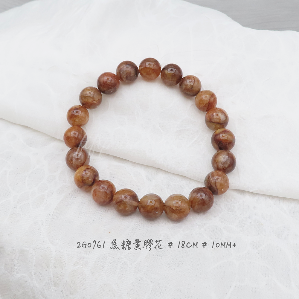 肥肥公主水晶小舖＊0923＊黃膠花手串＊-規格圖9