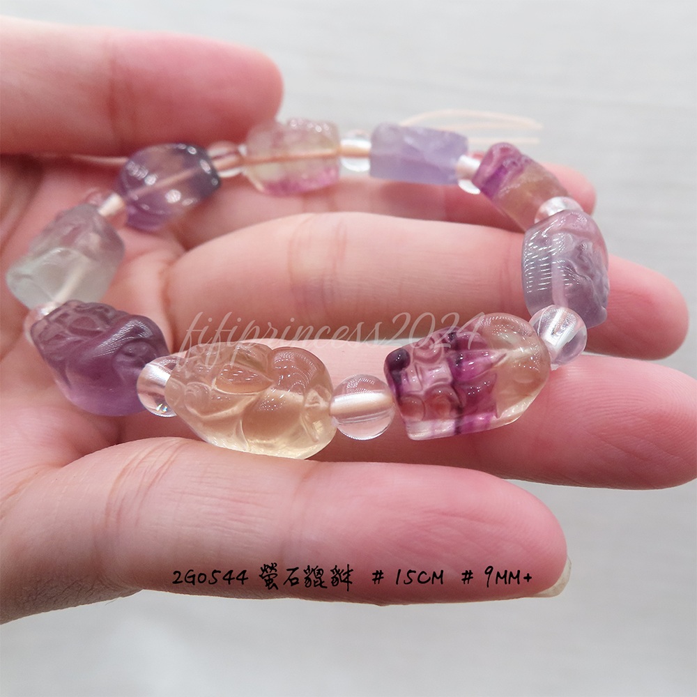 肥肥公主水晶小舖＊1018＊彩螢石＊獨角獸螢石＊-細節圖2