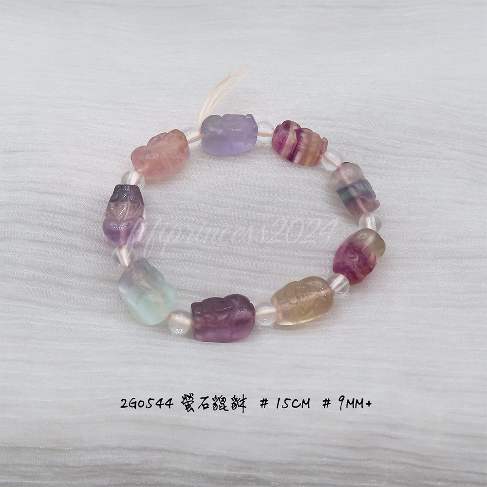 貔貅螢石-9mm+-15cm