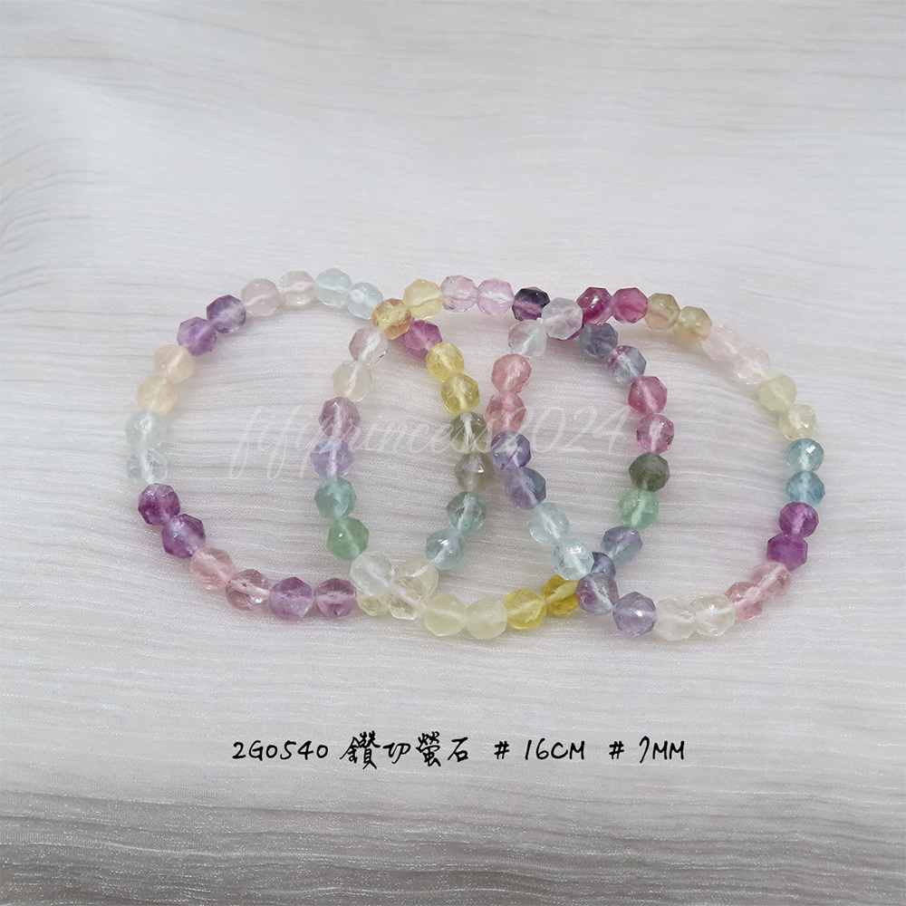 鑽切螢石-7mm-16cm-不挑款