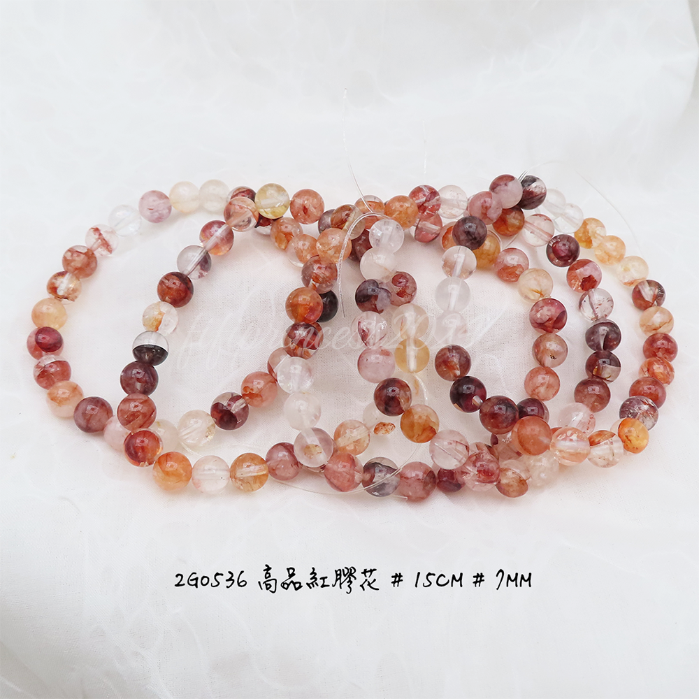 高品紅膠花-7mm-15cm-不挑款