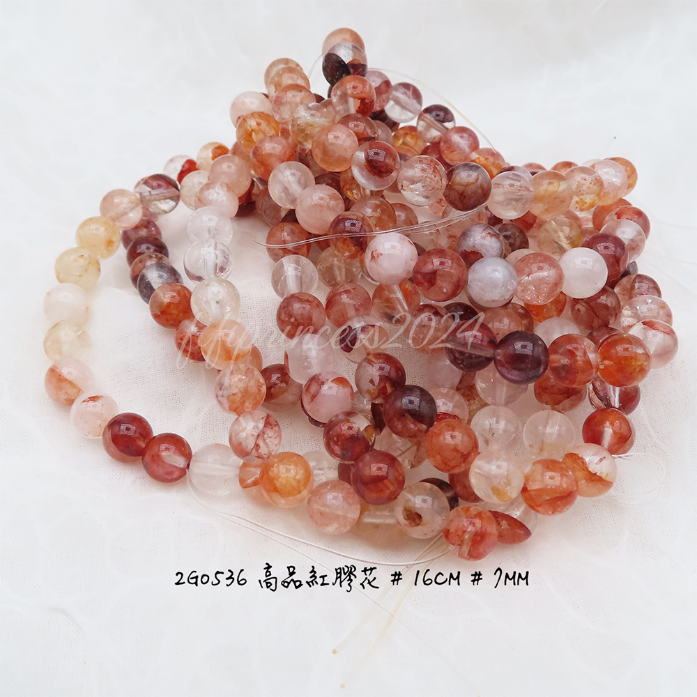 高品紅膠花-7mm-16cm-不挑款