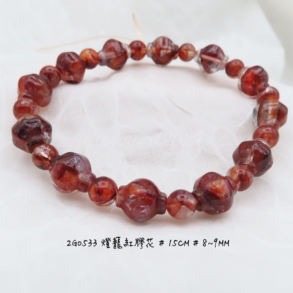 肥肥公主水晶小舖＊1008＊紅膠花＊-規格圖9